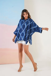 Indigo Hand Tie Dye Top - Tara - C - Tara