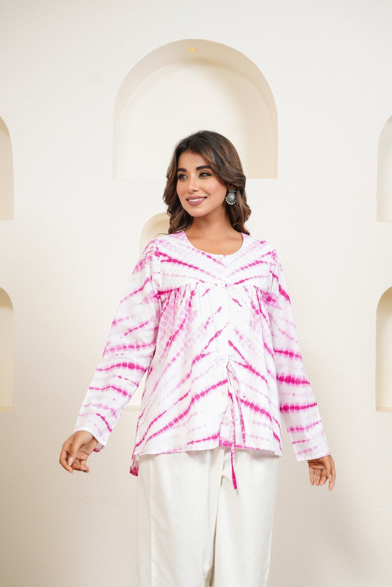 Pink Tie Dye Top - Tara - C - Tara