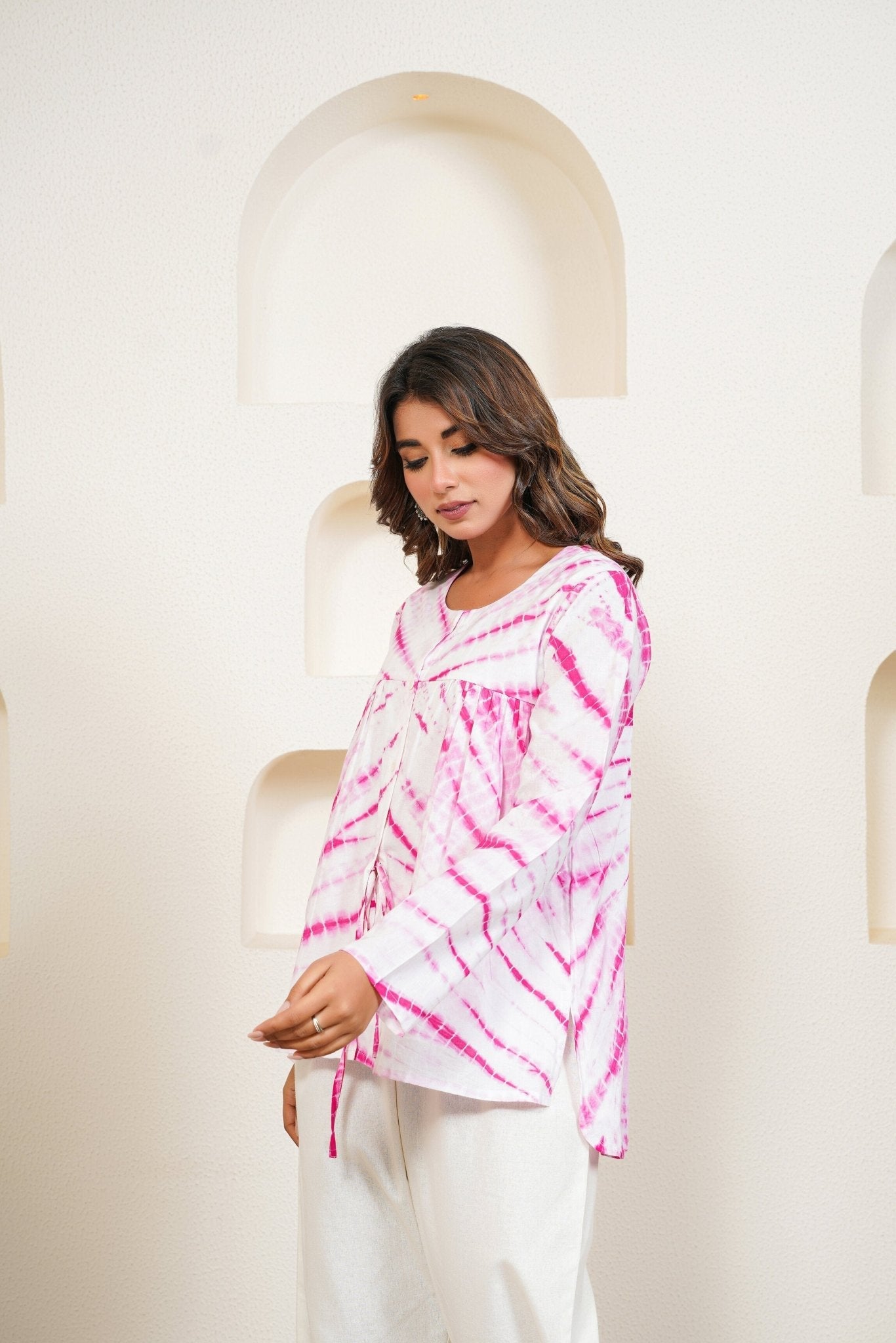 Pink Tie Dye Top - Tara - C - Tara