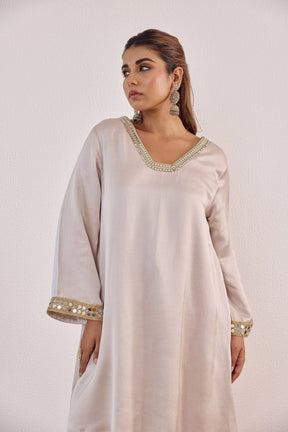 Champagne Pearl Embellished Co-ord set