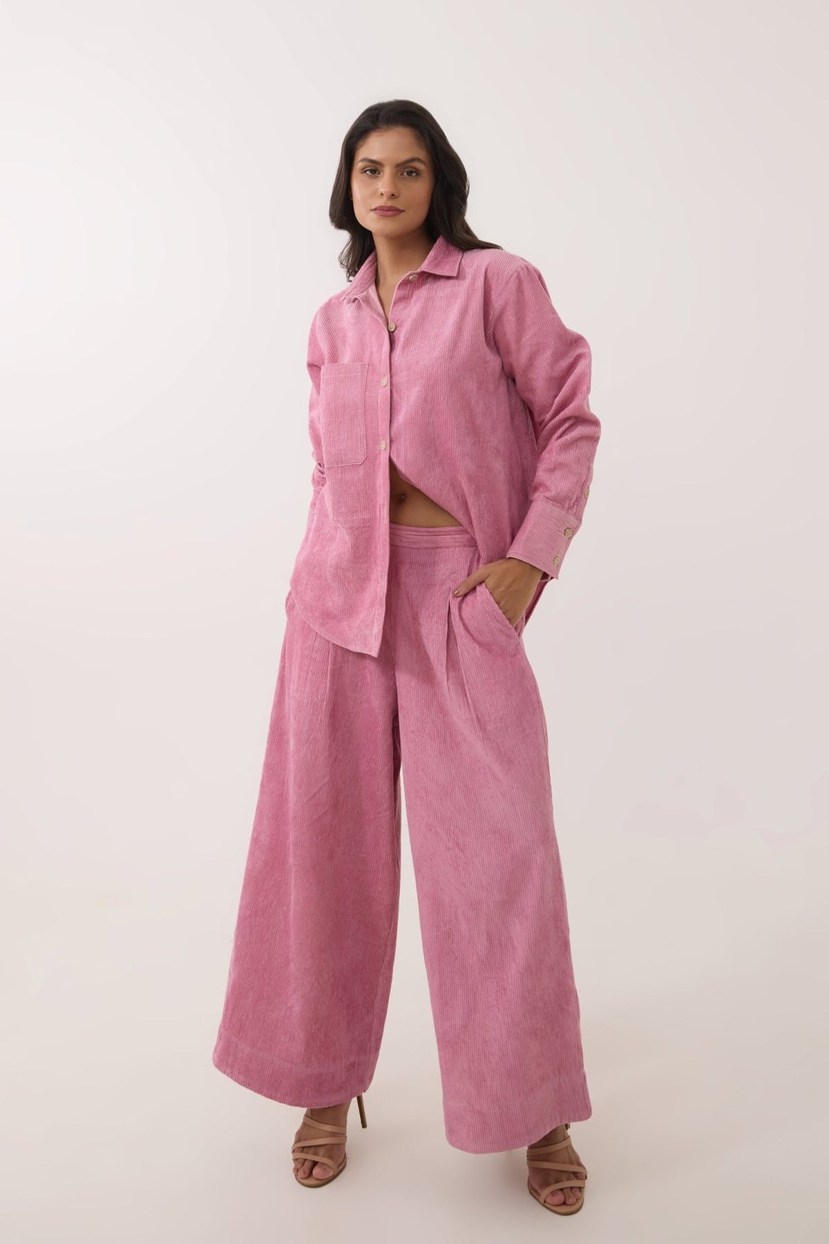 Baby Pink Corduroy Co - ord Set - Tara - C - Tara