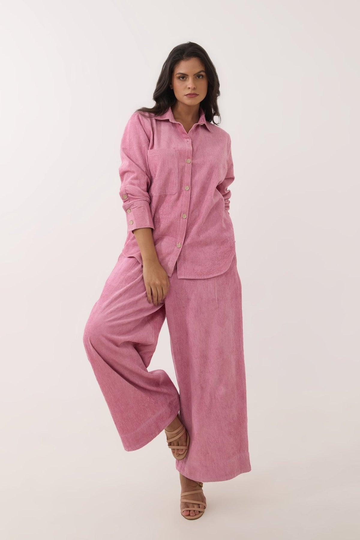 Baby Pink Corduroy Co - ord Set - Tara - C - Tara