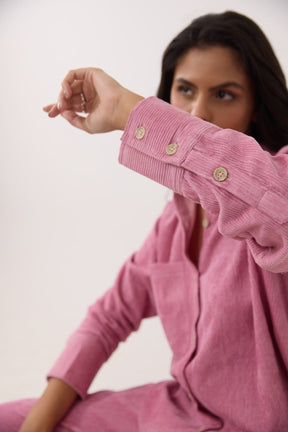 Baby Pink Corduroy Co - ord Set - Tara - C - Tara