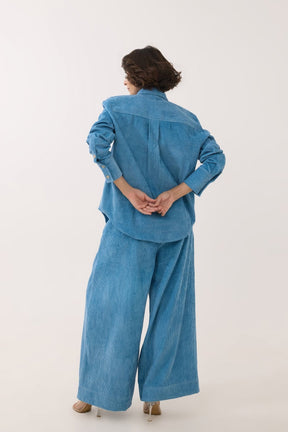 Blue Corduroy Co - ord Set - Tara - C - Tara