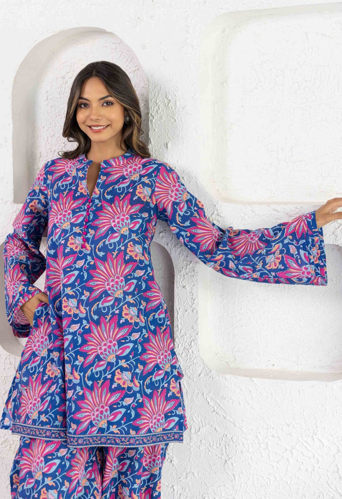 Blue Floral Co-ord Set - Tara-C-Tara