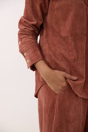 Brown Corduroy Co - ord Set - Tara - C - Tara