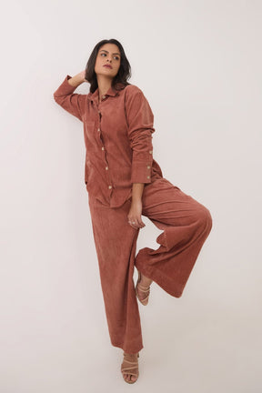Brown Corduroy Co - ord Set - Tara - C - Tara