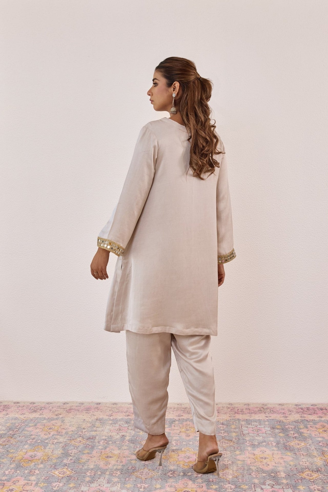 Champagne Pearl Embellished Co - ord set - Tara - C - Tara