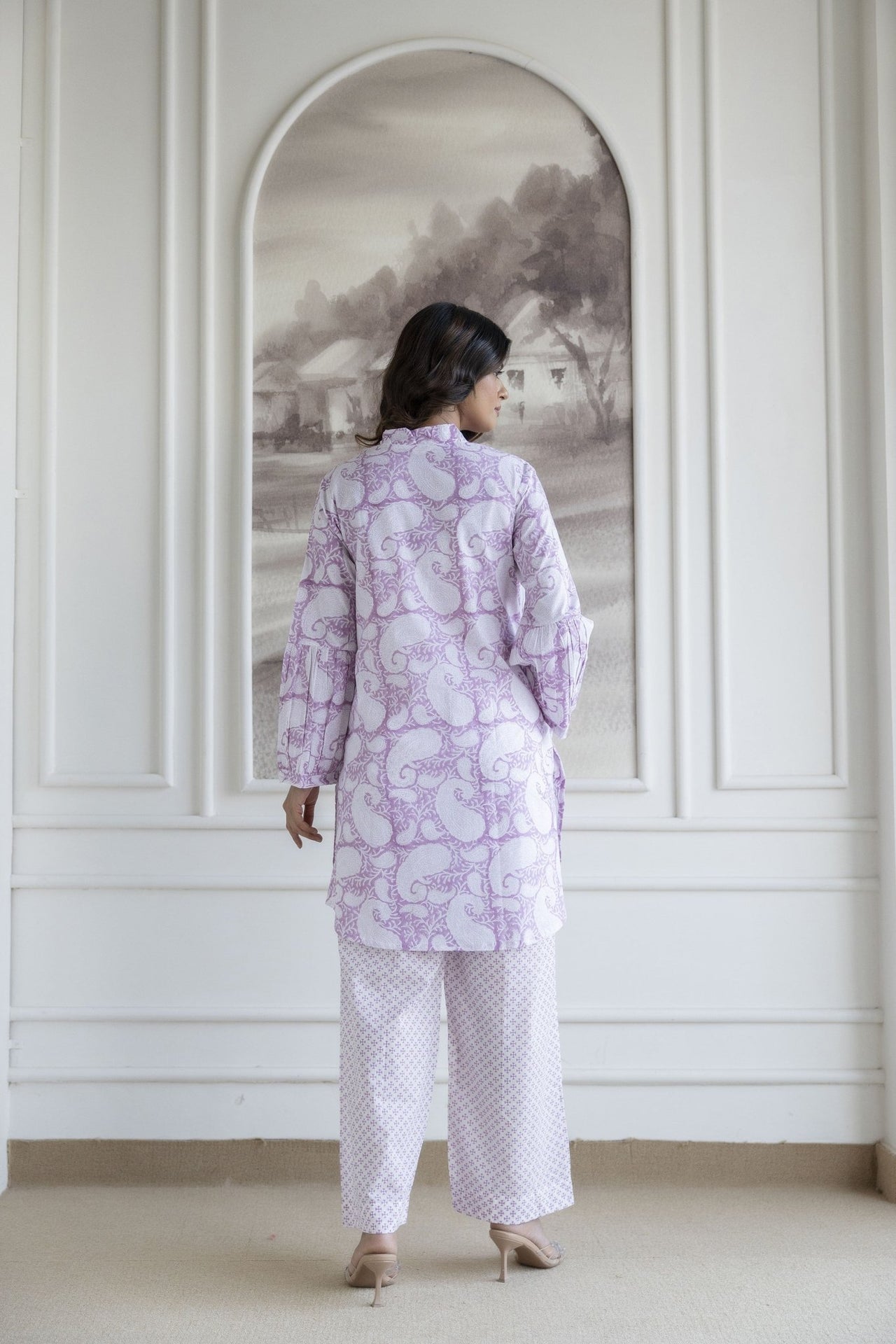 Delicate Lilac Paisley Co - ord Set - Tara - C - Tara