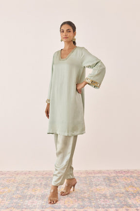 Ethereal Mint Embellished Co - ord set - Tara - C - Tara