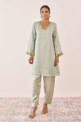 Ethereal Mint Embellished Co - ord set - Tara - C - Tara