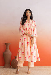 FLORAL PINTUCKS HAND BLOCK PRINTED COORD SET - Tara - C - Tara