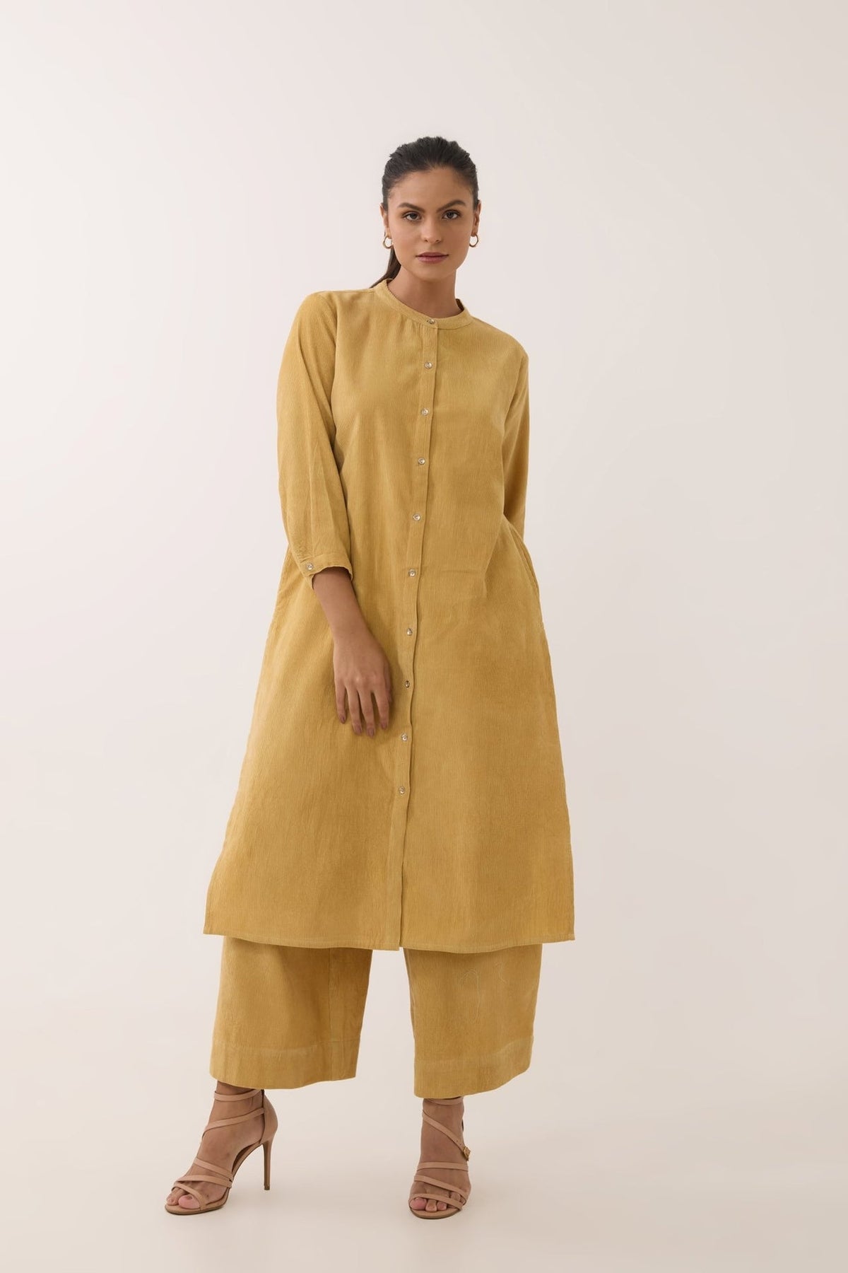 Golden Mustard Corduroy Co - ord Set - Tara - C - Tara