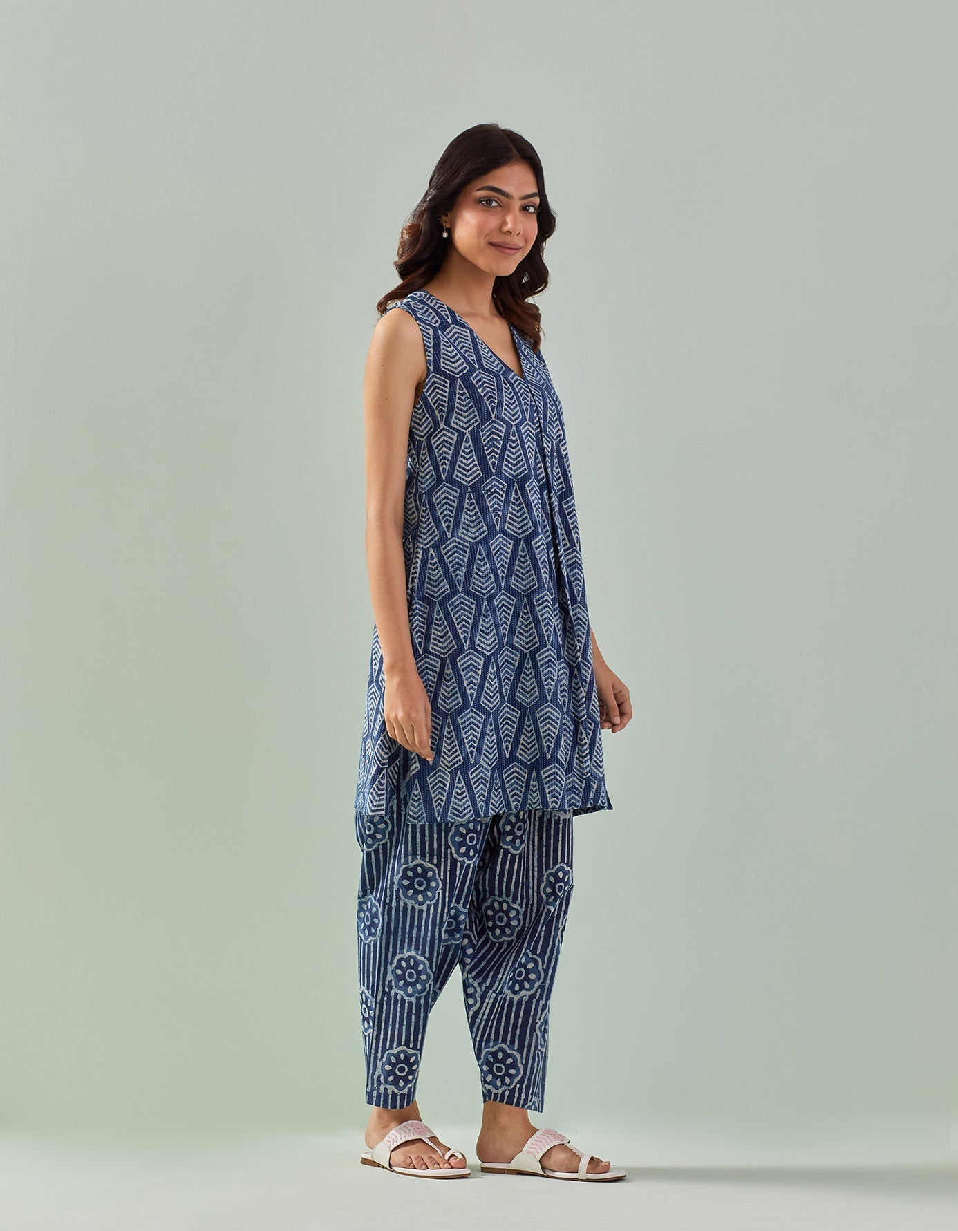 Indigo Elegance: A Modern Twist on Tradition - Tara - C - Tara