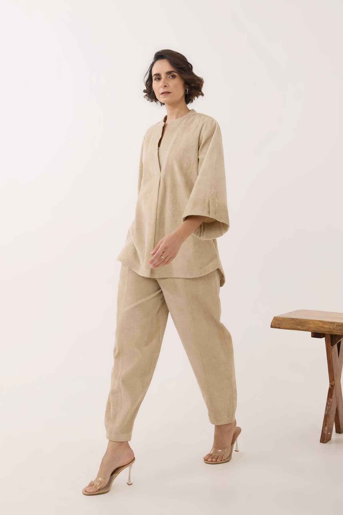 Ivory Corduroy Co - ord Set - Tara - C - Tara