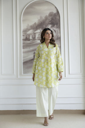 Light Green Paisley Printed Co - ord Set - Tara - C - Tara