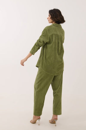 Olive Green Corduroy Co - ord Set - Tara - C - Tara