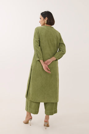 Olive Green Corduroy Co - ord Set - Tara - C - Tara