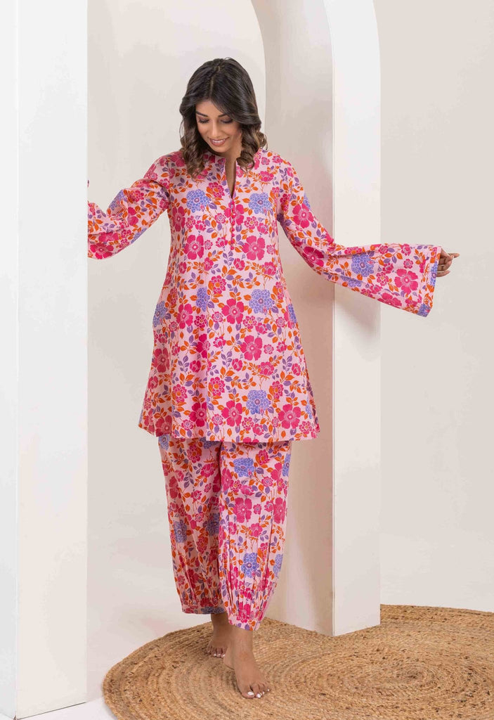 Pink Floral Co-ord set - Tara-C-Tara