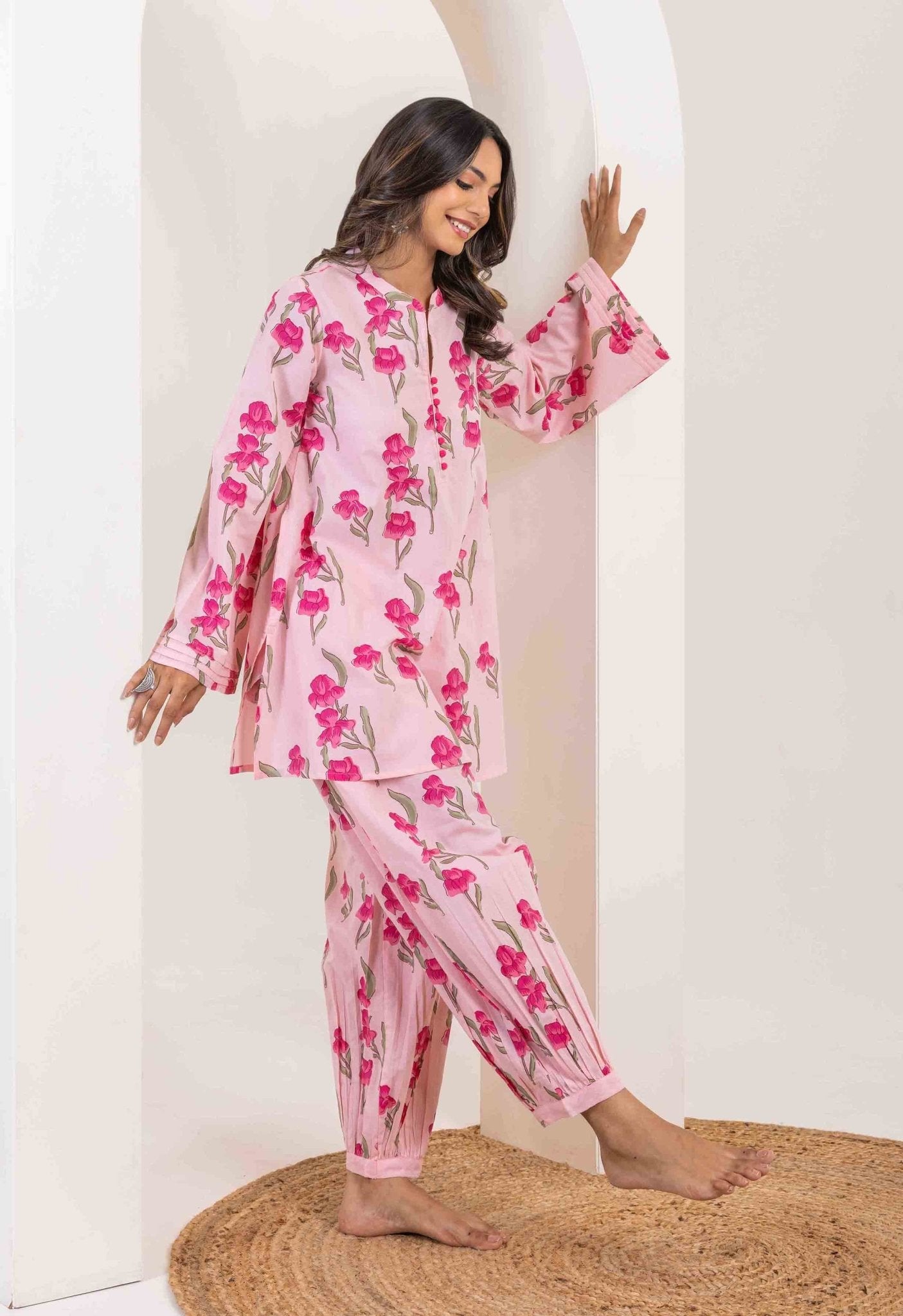 ROSE FLORAL PRINTED CO-ORD SET - Tara-C-Tara